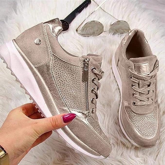 Dames Sneakers Zip-up Comfortabele Pasvorm