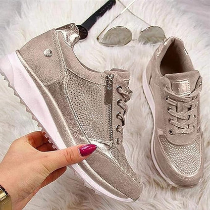 Dames Sneakers Zip-up Comfortabele Pasvorm