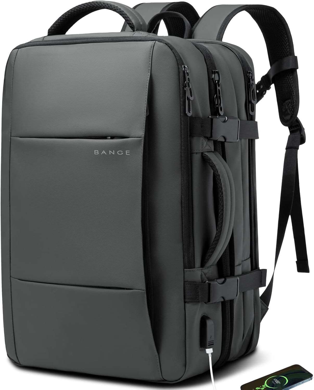 Reisrugzak Waterdicht 26-45L met Laptopvak en Handvat