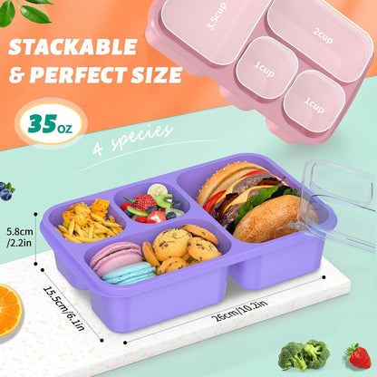 Bento Doos Maaltijdboxen 4-Stuks Set voor Eenvoudige Maaltijdbereiding