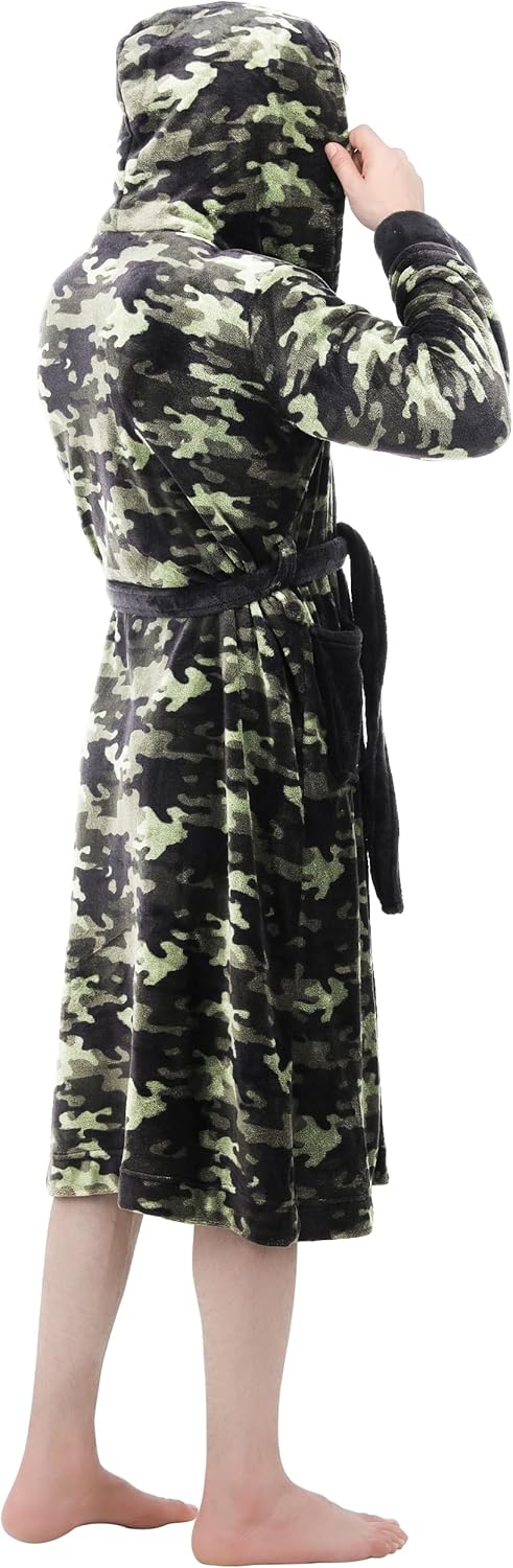 Heren Fleece Badjas Zacht en Warm