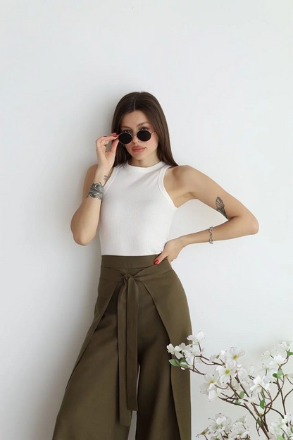 JULIANNA | PANTALONI IN LINO DAL TAGLIO AMPIO