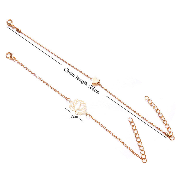 Goudkleurige Lotus Armband voor Dames