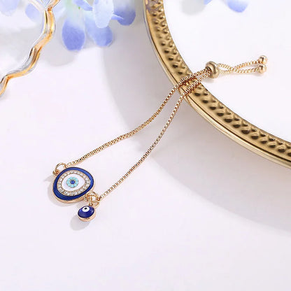 Boze Oog Armband Ethnostijl Zilverkleurig Beschermingssymbool