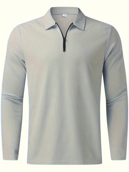 Lennox – Heren Wafelshirt met Lange Mouwen en V-Hals