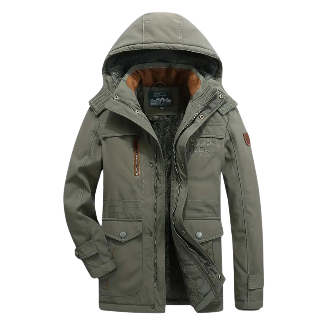 Waterdichte Heren Outdoorjas met Voering Warm en Winddicht