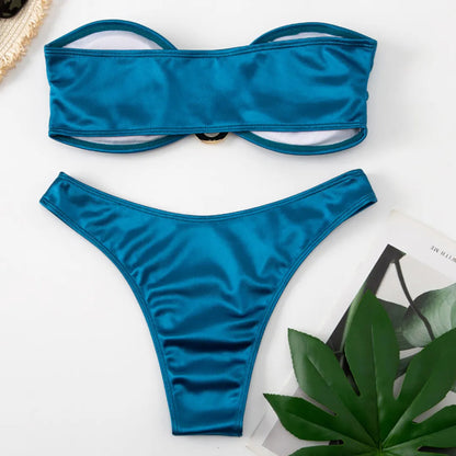 Strapless Bikini Trendy Zomer Badpak voor Vrouw
