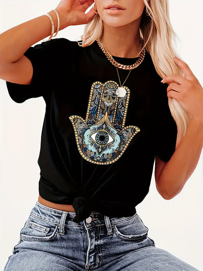 Vrouwelijk Bloemen Dames T-shirt Boho Stijl - Mode Vibes