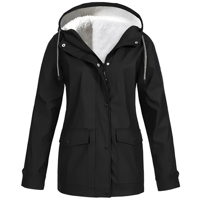Dames Regenjas Fleece Gevoerd Waterdicht Warm