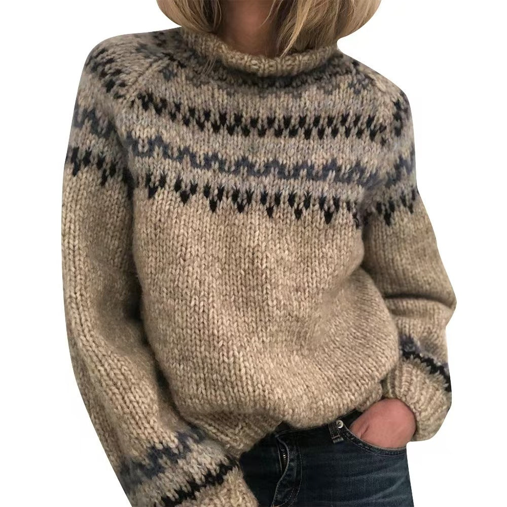 Dames Coltrui Noors Motief Warm en Trendy