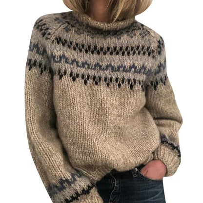 Dames Coltrui Noors Motief Warm en Trendy