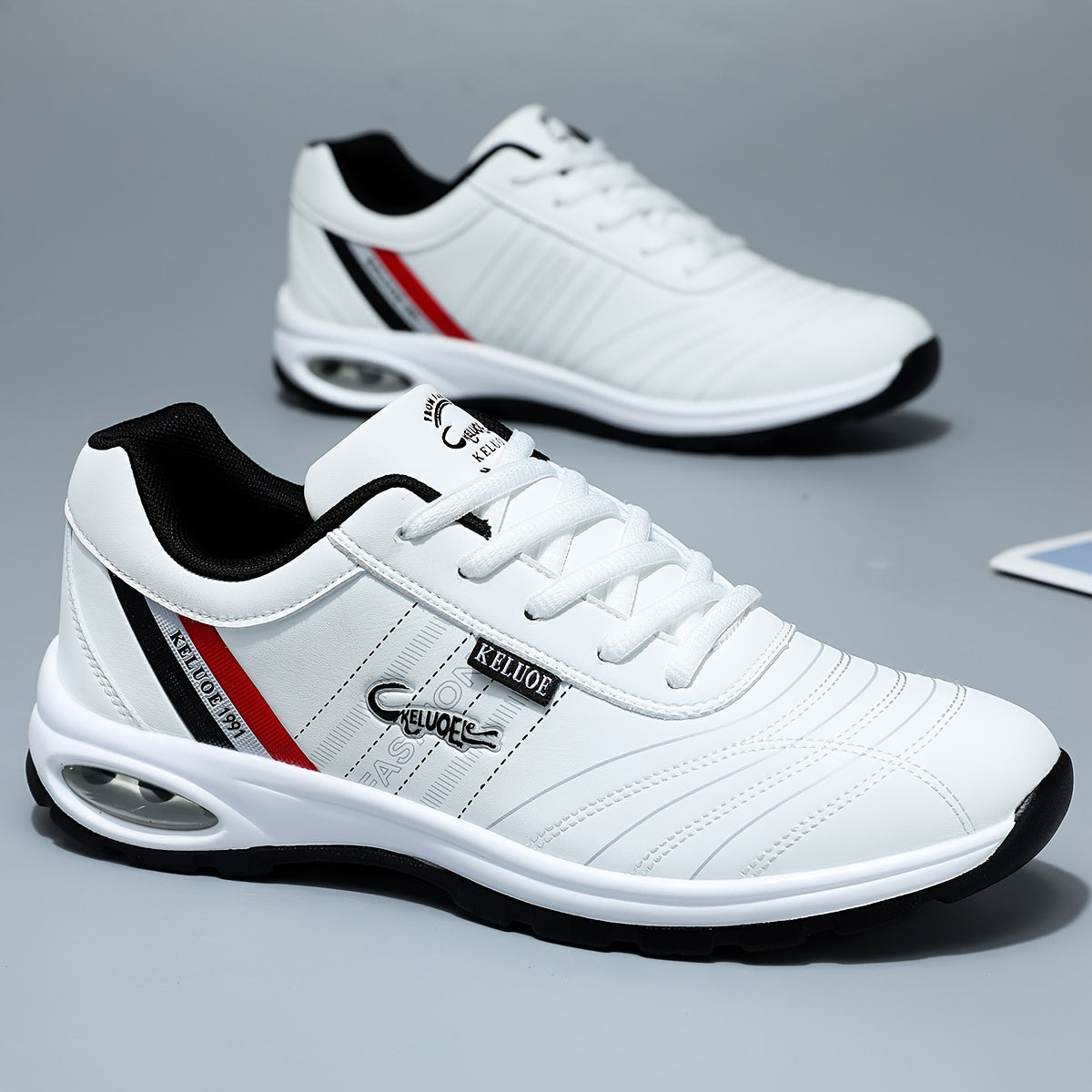 Leren Sneakers Heren Luxe Kwaliteit Zwarte Schoenen