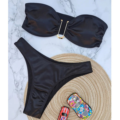 Strapless Bikini Trendy Zomer Badpak voor Vrouw