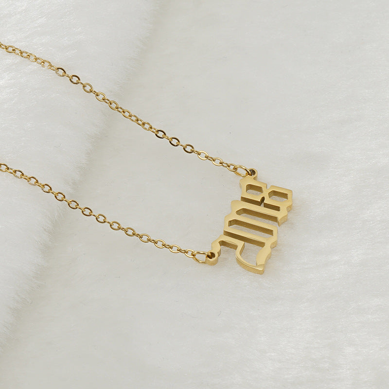 Gouden Ketting voor Dames 18K RVS Met Jaarsteen Lammy