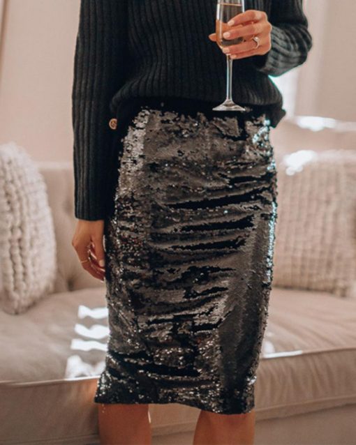 Glitter Rok Met Pailletten voor Vrouw - Mode Vibes