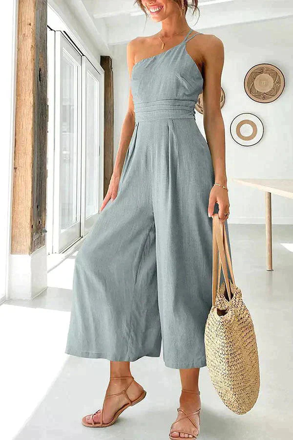 Vrouwelijke Jumpsuit Mode Jurk Zwart