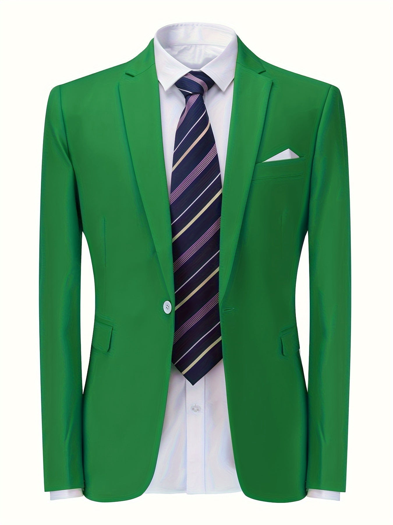 Heren Blazer Effen Klassiek Formal Design