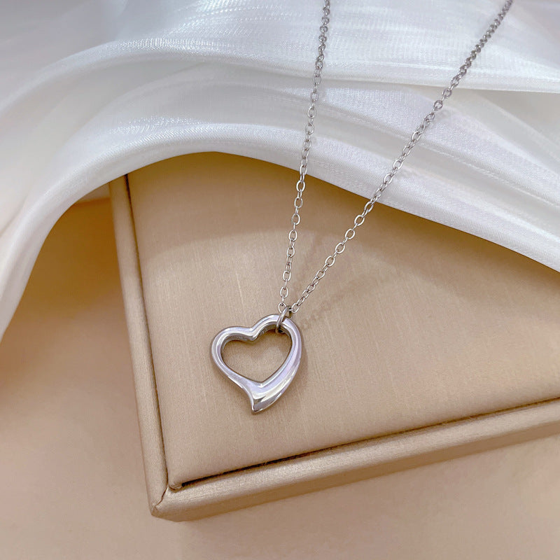 Dames Ketting Hartjes Minimalistisch Zilver