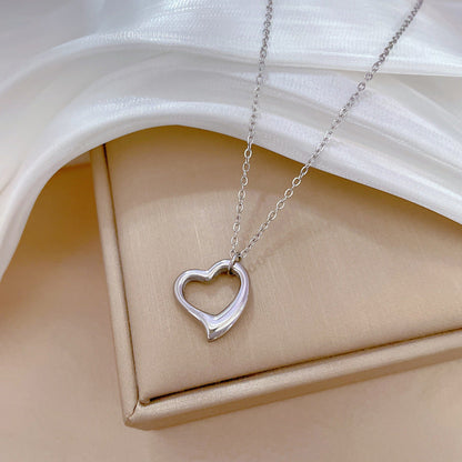 Dames Ketting Hartjes Minimalistisch Zilver
