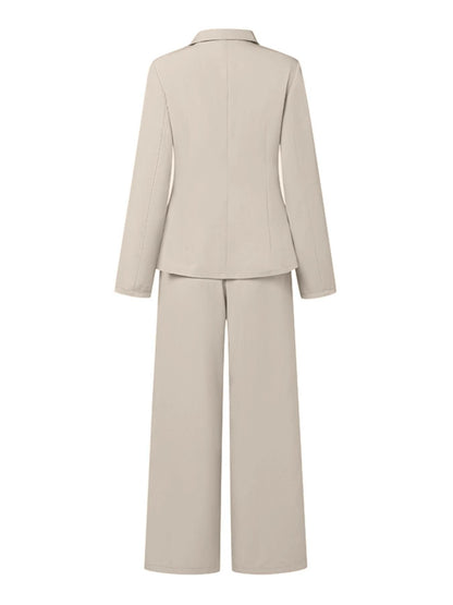 Dames Blazer Set Tweedelig met Broek Elegant
