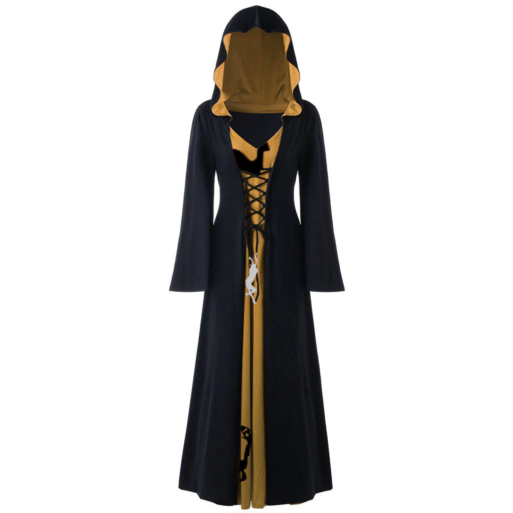 Dames Verkleedjurk Capuchon Warm en Stijlvol