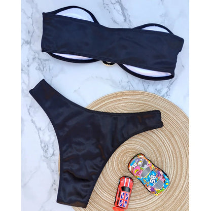 Strapless Bikini Trendy Zomer Badpak voor Vrouw