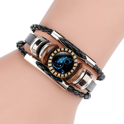 Retro Armband Zodiac Lyra Zilver Ketting