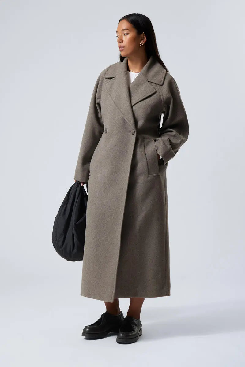 Wollen Mantel Oversized Lange damescoat