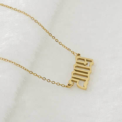 Gouden Ketting voor Dames 18K RVS Met Jaarsteen Lammy