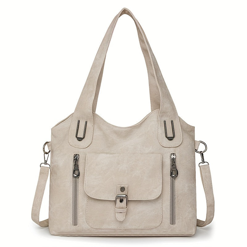Vegan Schoudertas Vintage Stijl Leren Look