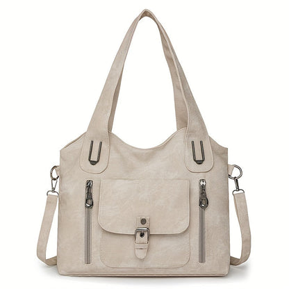 Vegan Schoudertas Vintage Stijl Leren Look