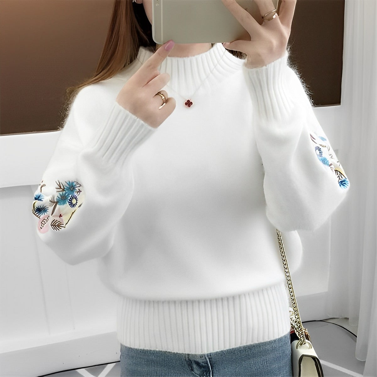Gebreide Trui Maureen Warme Wintertrui - Mode Vibes