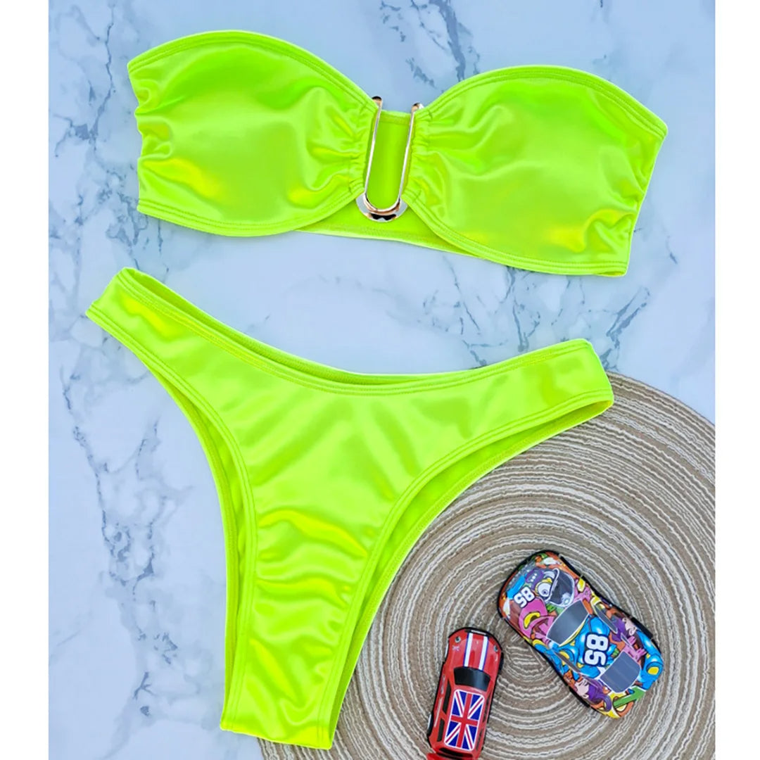 Strapless Bikini Trendy Zomer Badpak voor Vrouw