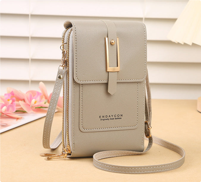 Dames Crossbody Telefoontas met Touchscreen Venster en Lacy Ontwerp