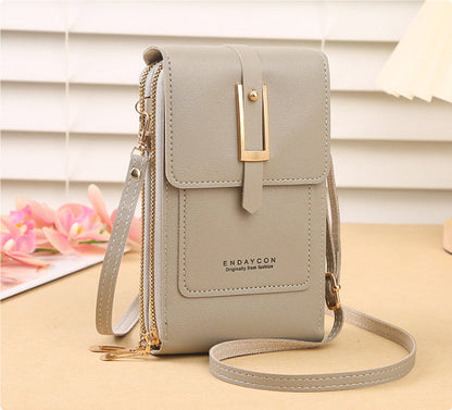 Dames Crossbody Telefoontas met Touchscreen Venster en Lacy Ontwerp