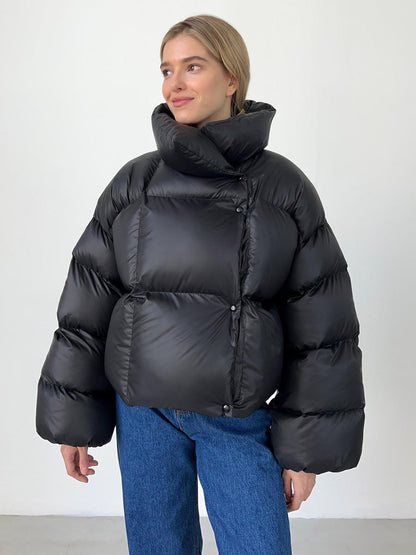 Dames Puffer Jas Kort Moderne Stijl