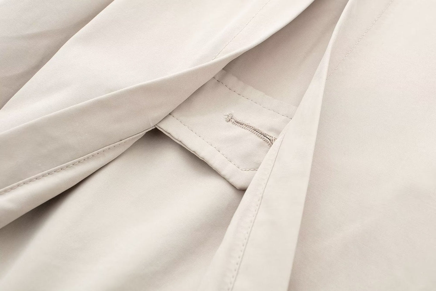 Dames Trenchcoat Lange Trendy Voorjaarsjas met Ceintuur