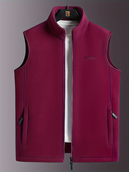 Gaspare | Gilet in pile leggero con colletto rialzato