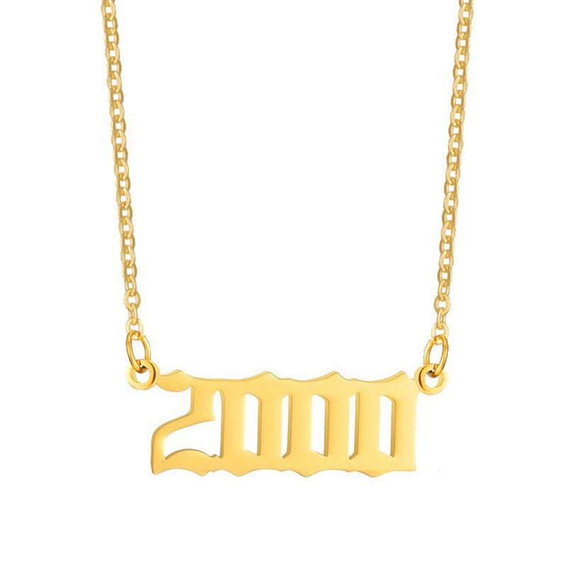 Gouden Ketting voor Dames 18K RVS Met Jaarsteen Lammy