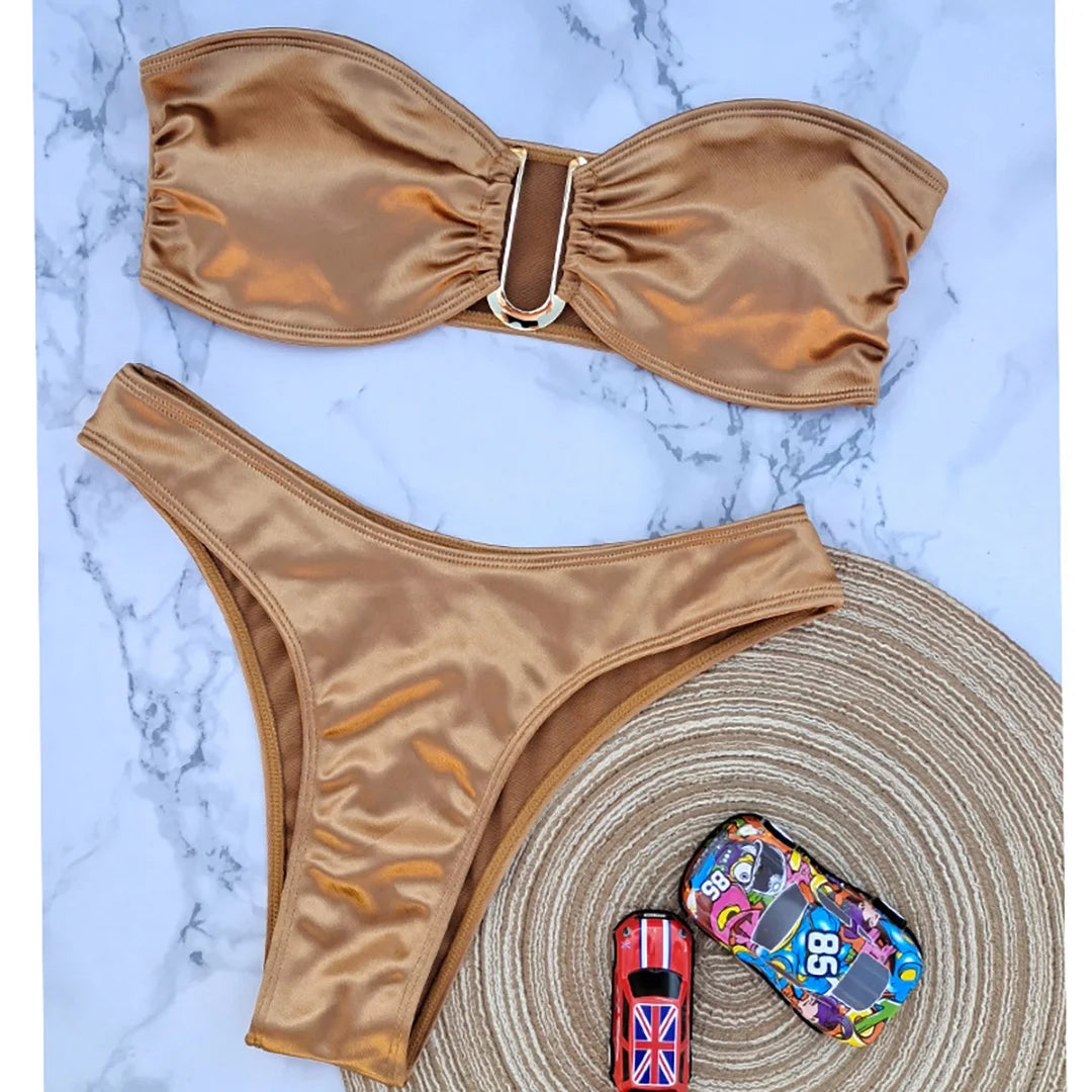 Strapless Bikini Trendy Zomer Badpak voor Vrouw