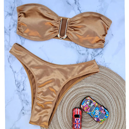 Strapless Bikini Trendy Zomer Badpak voor Vrouw