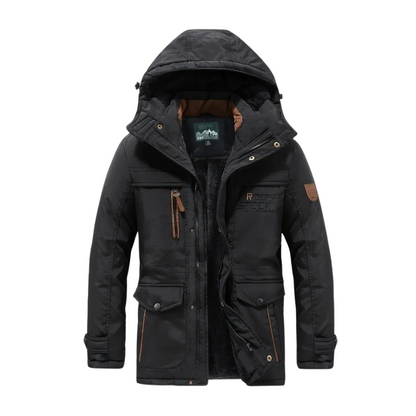 Waterdichte Heren Outdoorjas met Voering Warm en Winddicht - Mode Vibes
