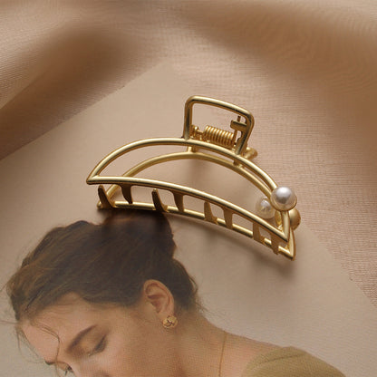 Dames Haarclip Goudkleurig Metaal Design Schakel