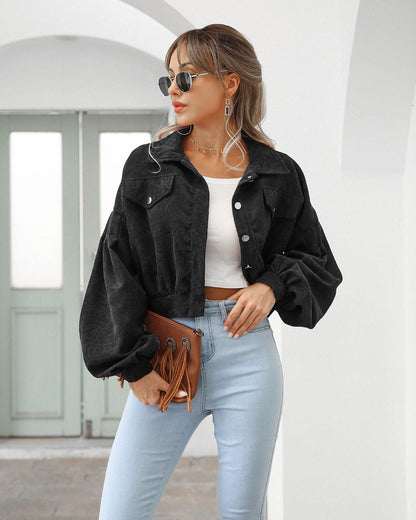 Davies – Dames Cropped Jack met Corduroylook