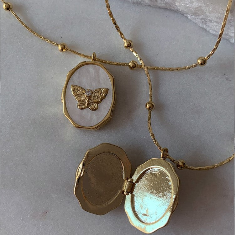 Hartvormige Ketting met Bloemen voor Dames