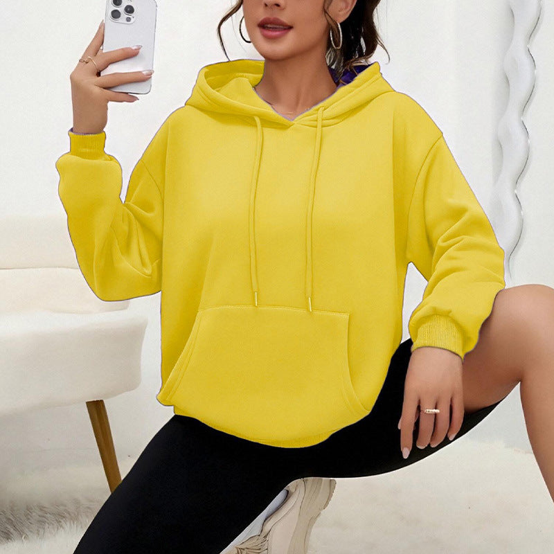 Dames Oversized Hoodie met Kangoeroezak Casual Basic