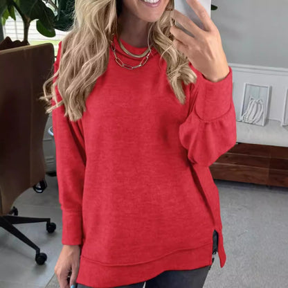 Dames Trui Ronde Hals Elegante Basic Modell