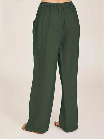 Dames Linnen Broek Zomerse Losse Fit