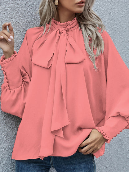 Dames Blouse met Strikdetail Stijlvol en Chique