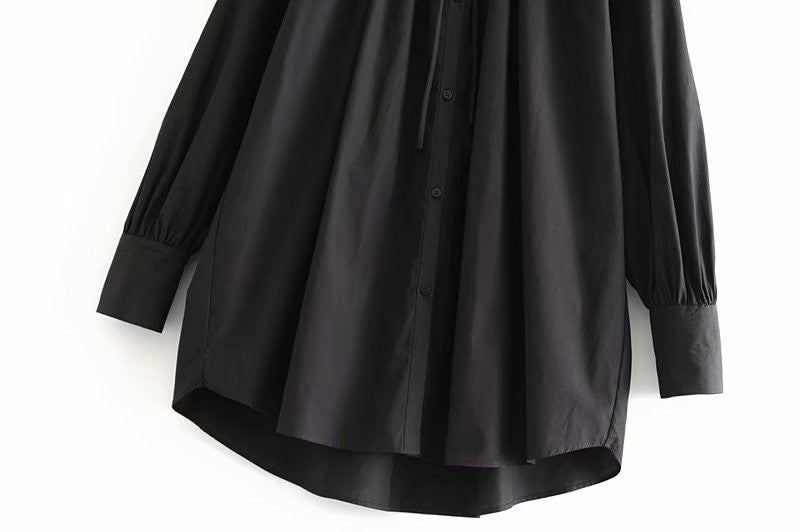 Dames Blouse Elegante Oversized met Strikkoord Stijlvol